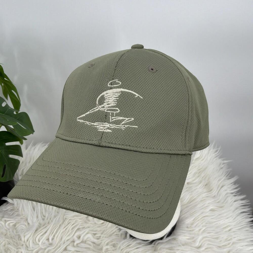 Disc Player Sports Green Folf Hat Baseball Cap Style L/XL flex Fit
